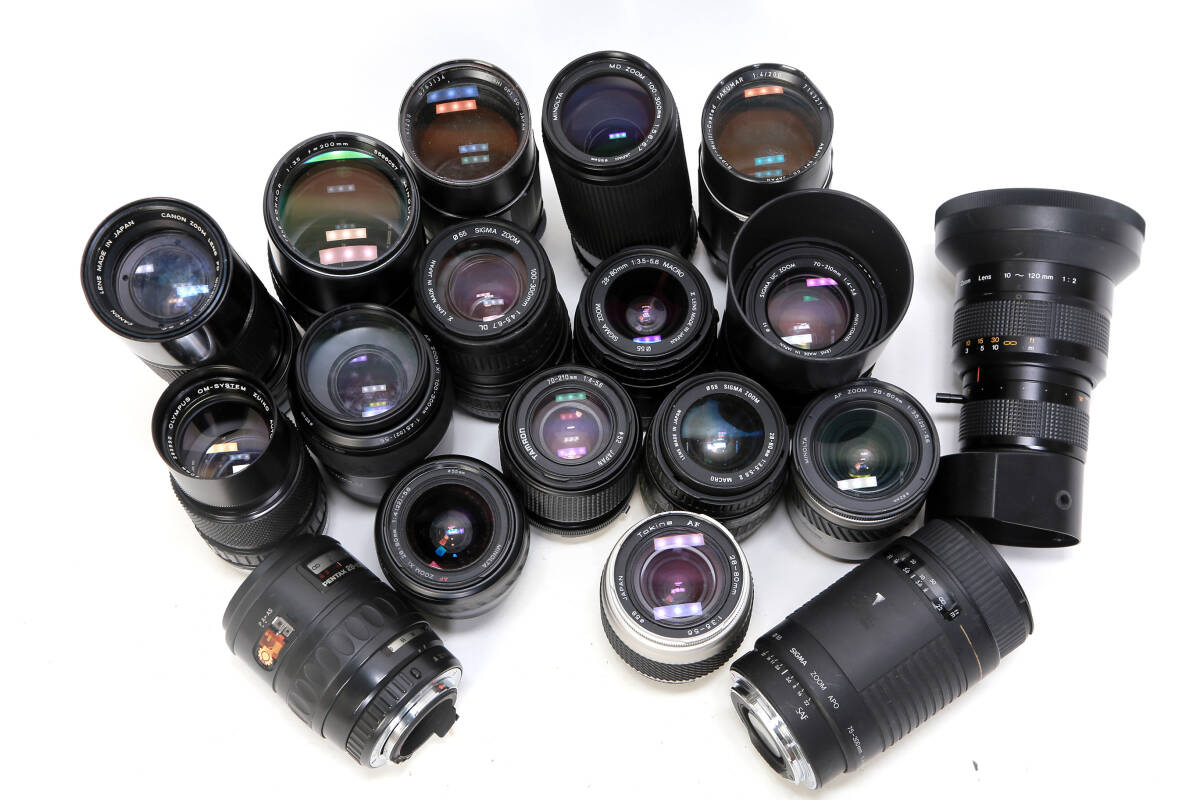 ★ジャンク Canon MINOLTA SIGMAなど　AF・MFレンズ まとめて #649-21