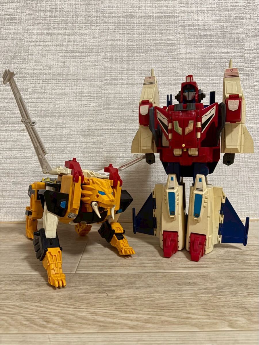 B0307 TAKARA タカラ 戦え!超ロボット生命体 トランスフォーマーV ビクトリーレオ スターセイバー 合体セット売り ビクトリーセイバー