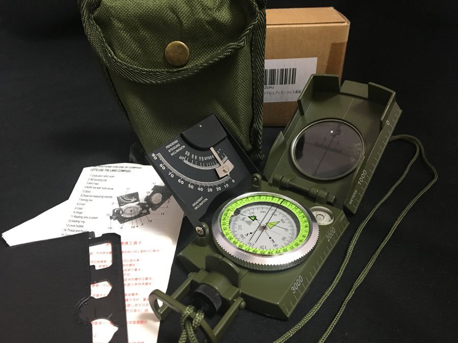 YCM (ワイシーエム) 方位磁石 レンザティックコンパス No.9000L 日本最古の方位磁石メーカー ボーイスカウト 登山 キャンプ トレッキング