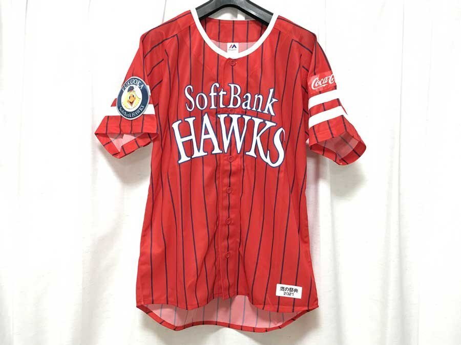 ◆未使用！ 福岡ソフトバンクホークス レプリカ ユニフォーム 【鷹の祭典2021】 Lサイズ レッド 赤 SoftBank Hawks コレクション
