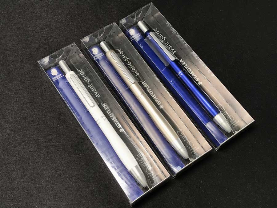 ◆新品 未開封 3点セット ステッドラー アバンギャルド 多機能ペン ボールペン3色 0.7 シャープペン0.5 スノーホワイト アーバンブルー他