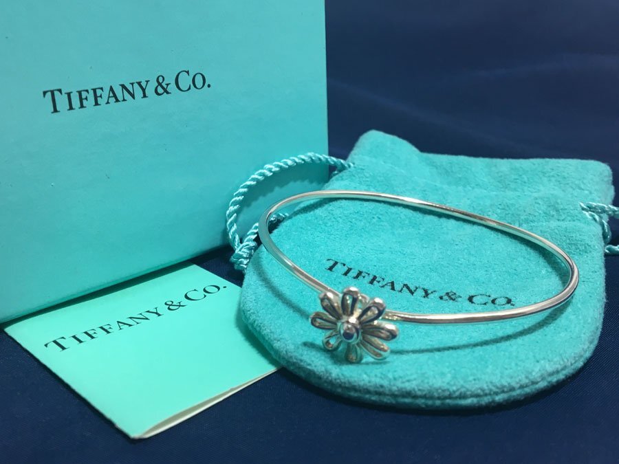 Tiffany&Co. ティファニー ブレスレット デイジー バングル パロマ ピカソ 総重量約6.9g 花 スターリングシルバー 925 箱・保存袋付 良品！