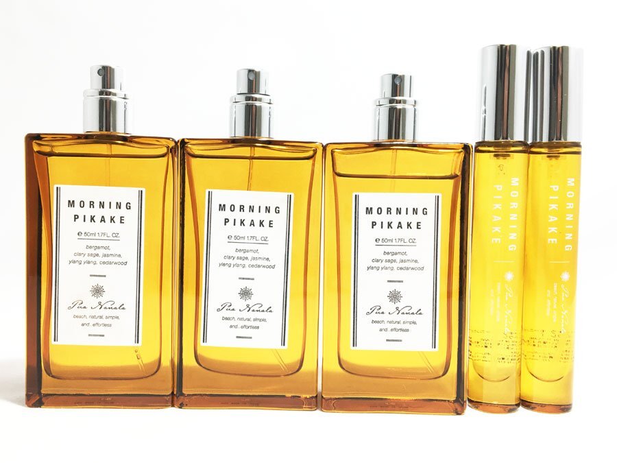 ほぼ未使用 香水5点セット プアナナラ モーニングピカケ 8ml×2 50ml×3 (蓋無) 持ち運び アトマイザー オードトワレ みちょぱプロデュース