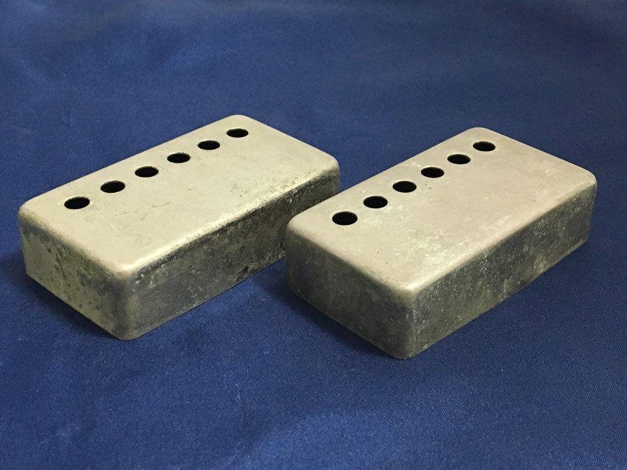 2点おまとめ！Pickup カスタム ピックアップカバー ギター パーツ ハムバッカー シルバーカラー