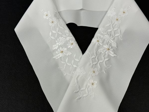 ▼三作▼礼装用　刺繍半衿　洗濯OK 　S84