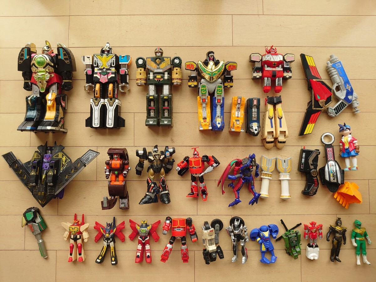 ①タバコ臭ありジャンク 五星戦隊ダイレンジャー 鳥人戦隊ジェットマン ジュウレンジャー ビーロボ トランスフォーマー プラデラ色々まとめ