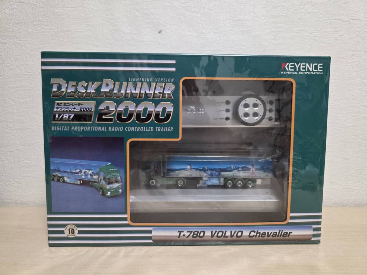  AK★ R80424 未使用 KEYENCE キーエンス 1/87 RCミニトレーラー デスクランナー2000 T-780 ★