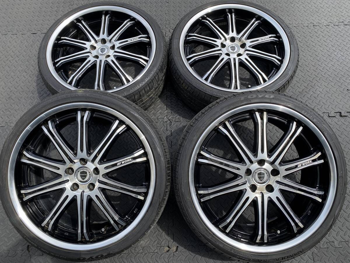 深リム WORK シュヴァート PCD100 プリウス 50 30 ウィッシュ CT200h カローラ スポーツ ツーリング レガシィ インプレッサ フォレスター