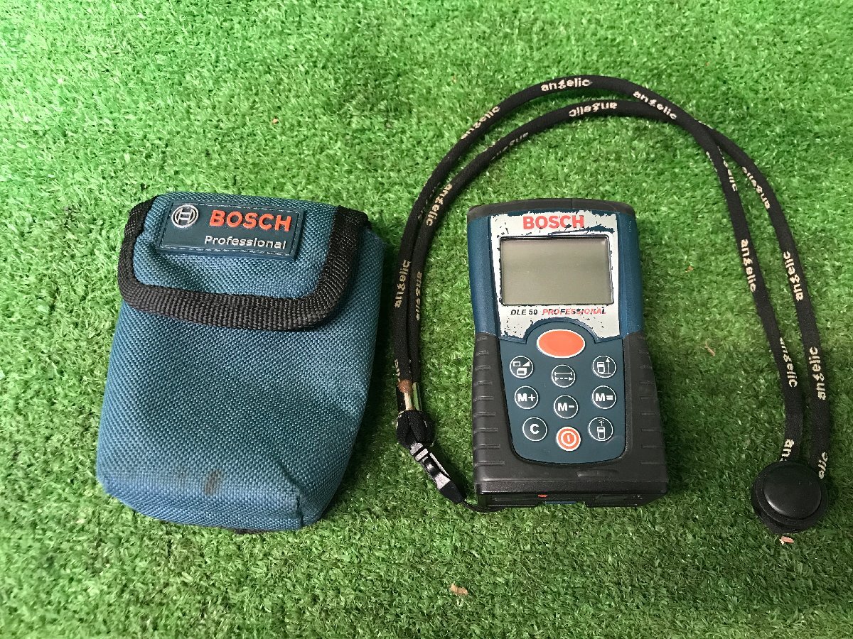 ジャンク BOSCH ボッシュ DLE50 レーザー距離計 レーザーメーター 測定 測量 電動工具 現場 中古