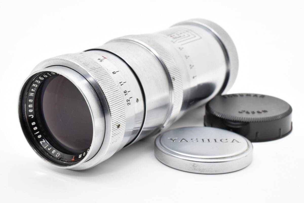 Carl Zeiss Jena Triotar 135mm f/4 Silver Telephoto M42　ヴィンテージ　カメラレンズ　＃675