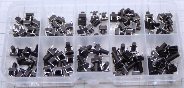 タクトスイッチ 10種100個セット