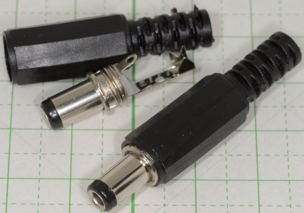 5.5mm/2.5mm コネクタ長9mm DCプラグ 10個セット
