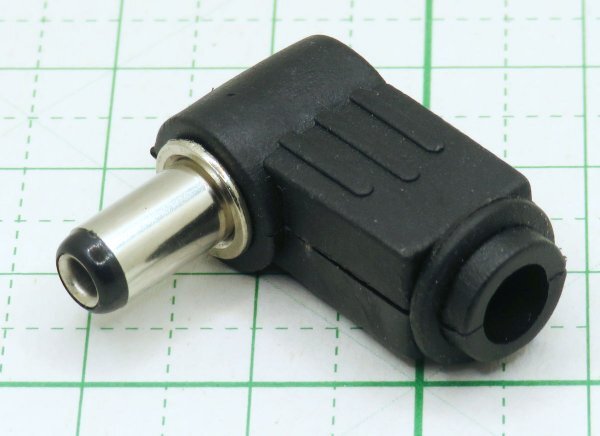 5.5mm/2.1mm DCプラグ 90度