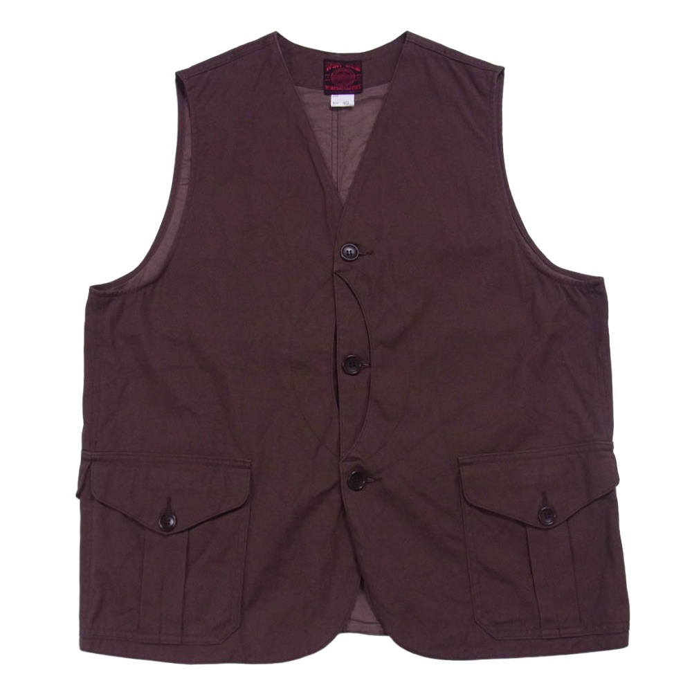 ワーカーズ WORKERS CO. クルーザー ベスト ブラウン系 40【中古】