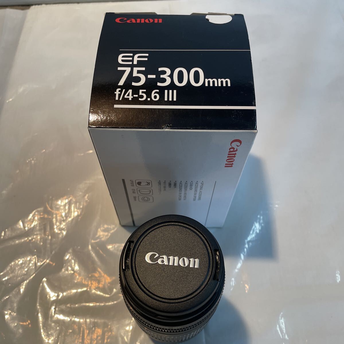 ⑦-5 Canon EF75-300mm f/4-5.6Ⅲ カメラレンズ 美品 キャノン 交換レンズ 望遠 