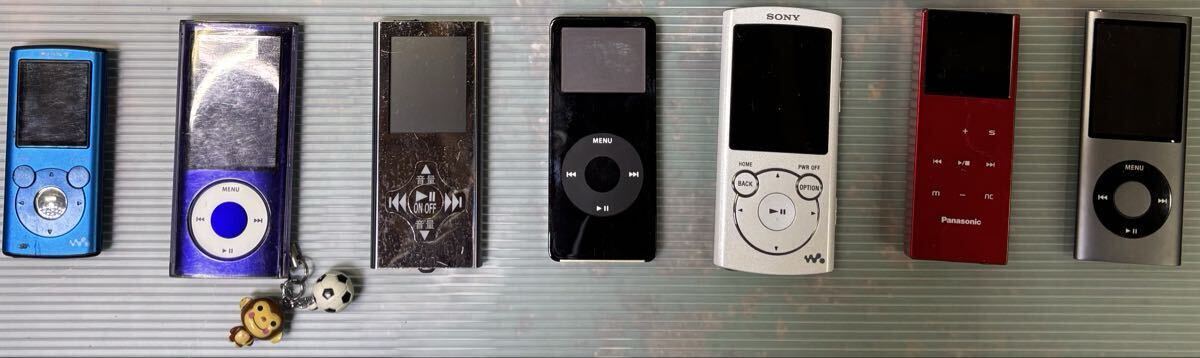 ②-11 iPod・ウォークマン・D-snap まとめ売り 7点セット SONY/Apple/Panasonic 動作未確認 大量 希少 音楽プレーヤー