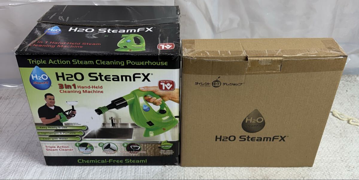 ⑤-21 H2O SteamFX スチームクリーナー ハンディ 3in1 未使用級 付属品完備 掃除 家電 スチーム 洗浄機