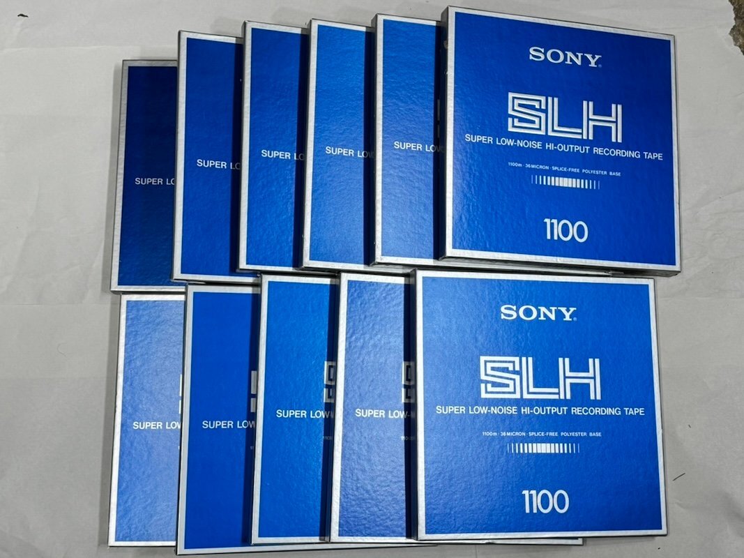 SONY ソニー SLH-1100 録音済み オープンリールテープ プラ10号 11本セット HI-OUTPUT RECORDING TAPE 現状品 20836900