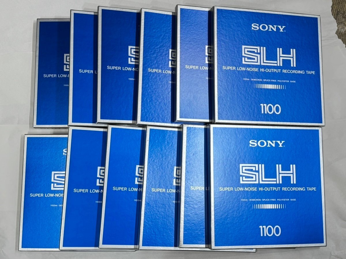 SONY ソニー SLH-1100 録音済み オープンリールテープ プラ10号 12本セット HI-OUTPUT RECORDING TAPE 現状品 20836897