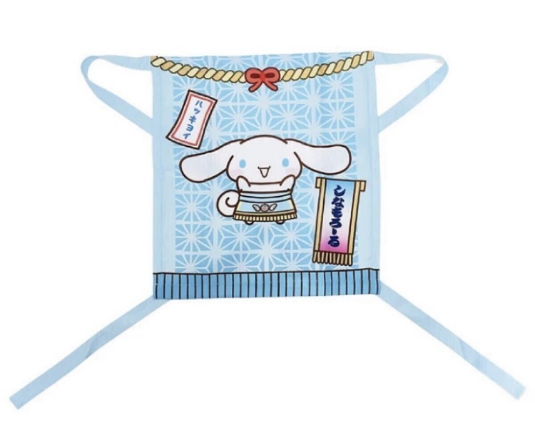 新品　限定品　大相撲　サンリオ　コラボ　化粧まわし風エプロン　シナモロール　M〜L