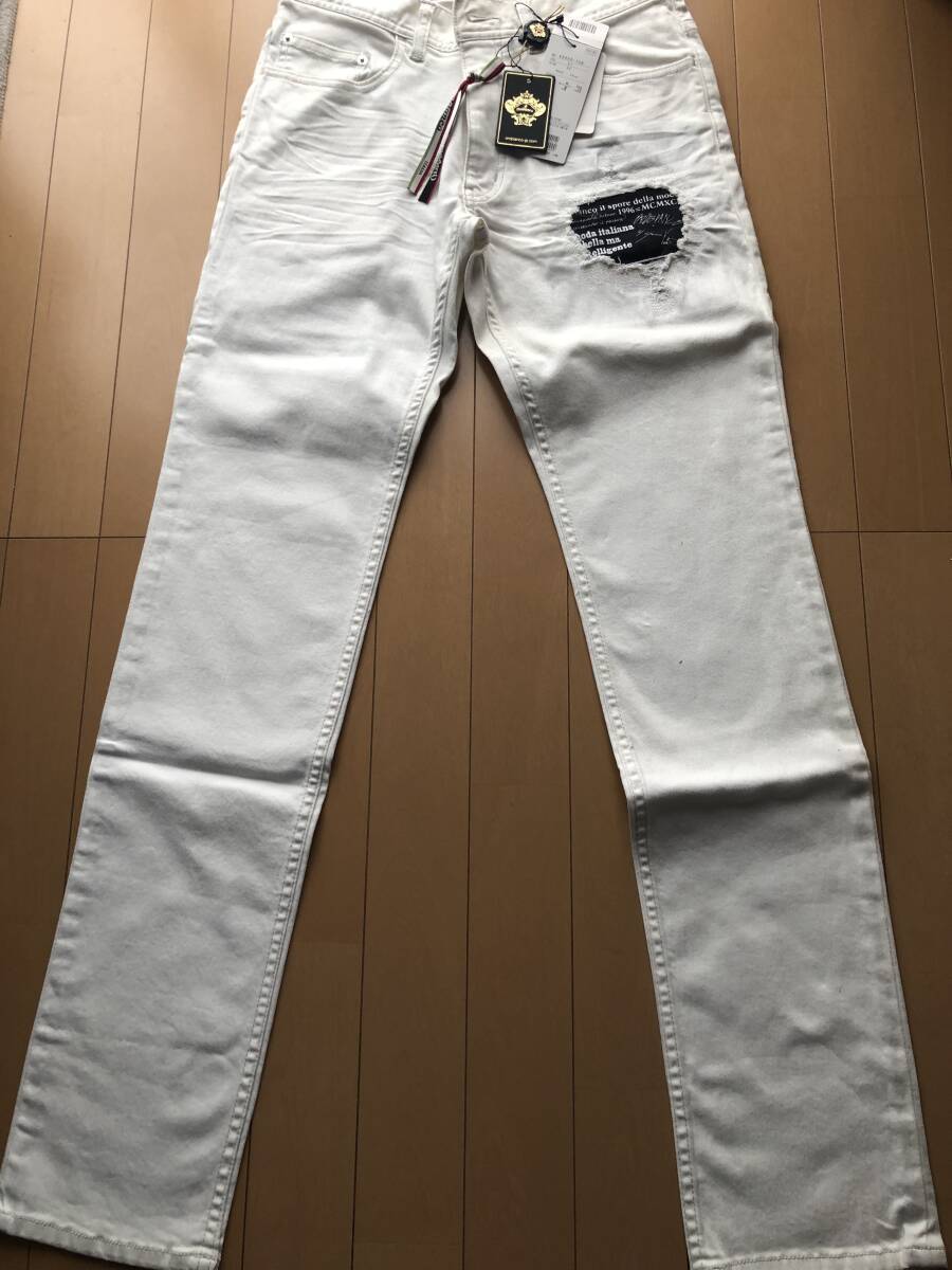 オロビアンコ Orobianco ホワイトデニム サイズ44 74cm 未使用美品 タグ付き 定価2.3万円+税 送料無料