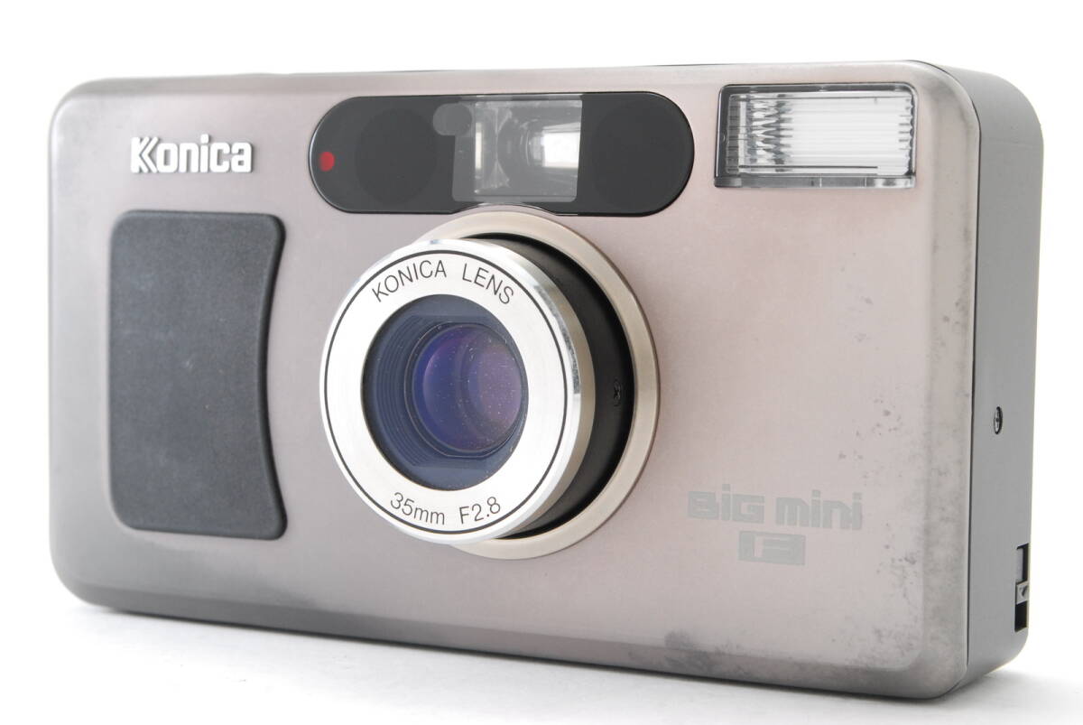 【美品】KONICA Big Mini F Silver Point & Shoot 35mm Film Camera コニカ フィルム カメラ #B-707