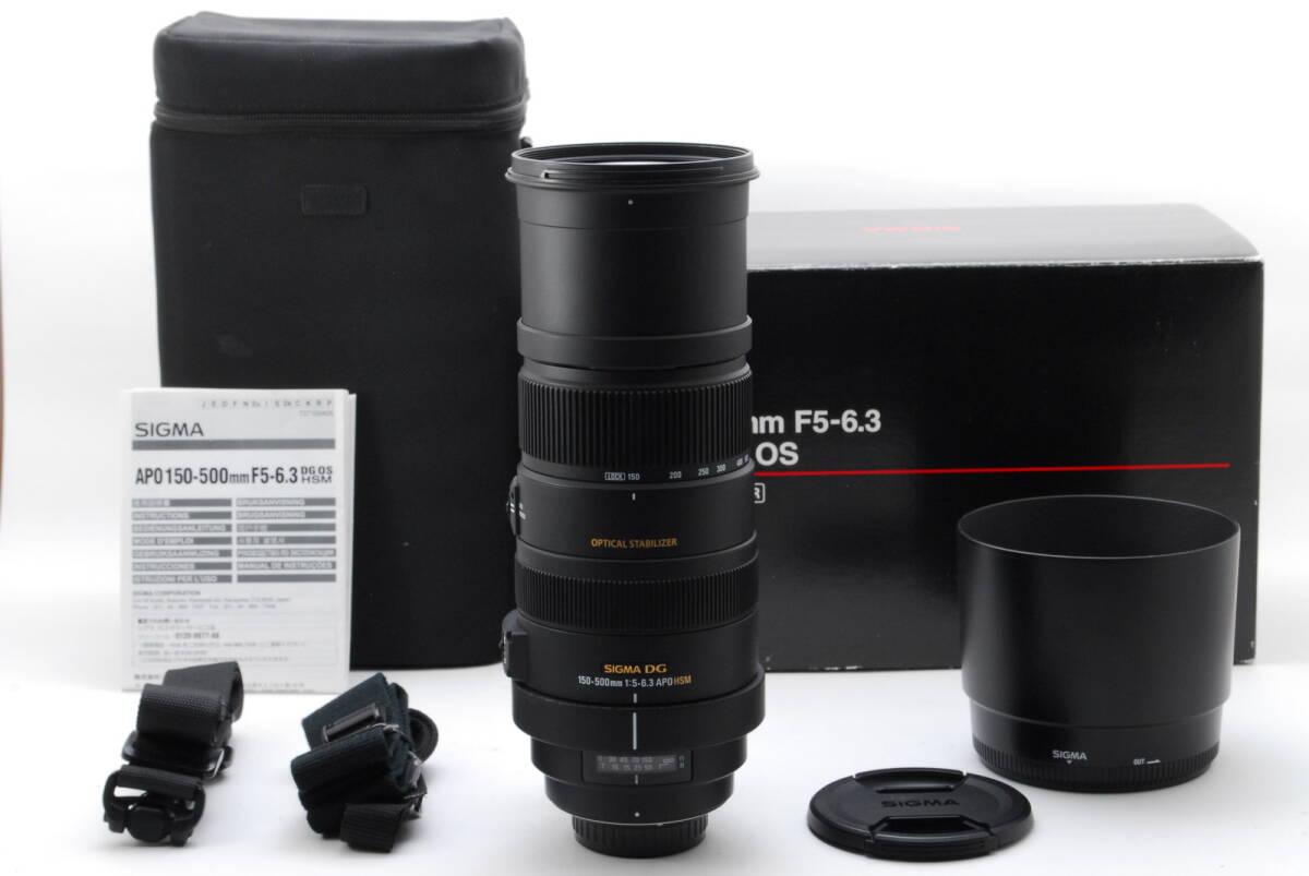  Rare 【美品】 Sigma AF APO 150-500mm f/5-6.3 DG OS HSM Pentax K シグマ 望遠 レンズ レア #B-711