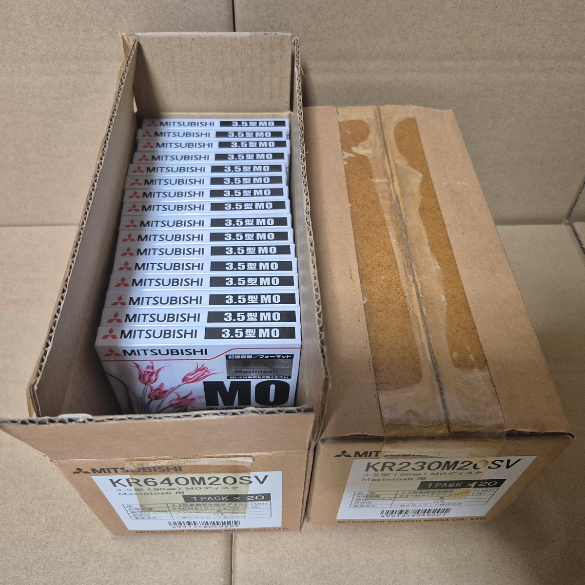 未使用　MO 640MB16点 320MB20点 三菱 KR640M20SV KR230M20SV　60s26-0814