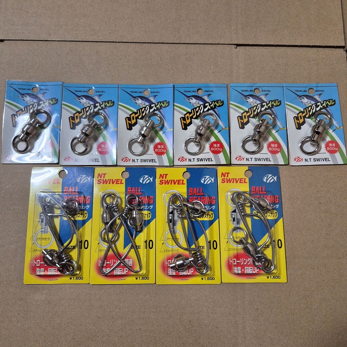 未使用 NTスイベル トローリングスイベル　ボールベアリング ステンロックスナップ サイズ10 60s26-0900