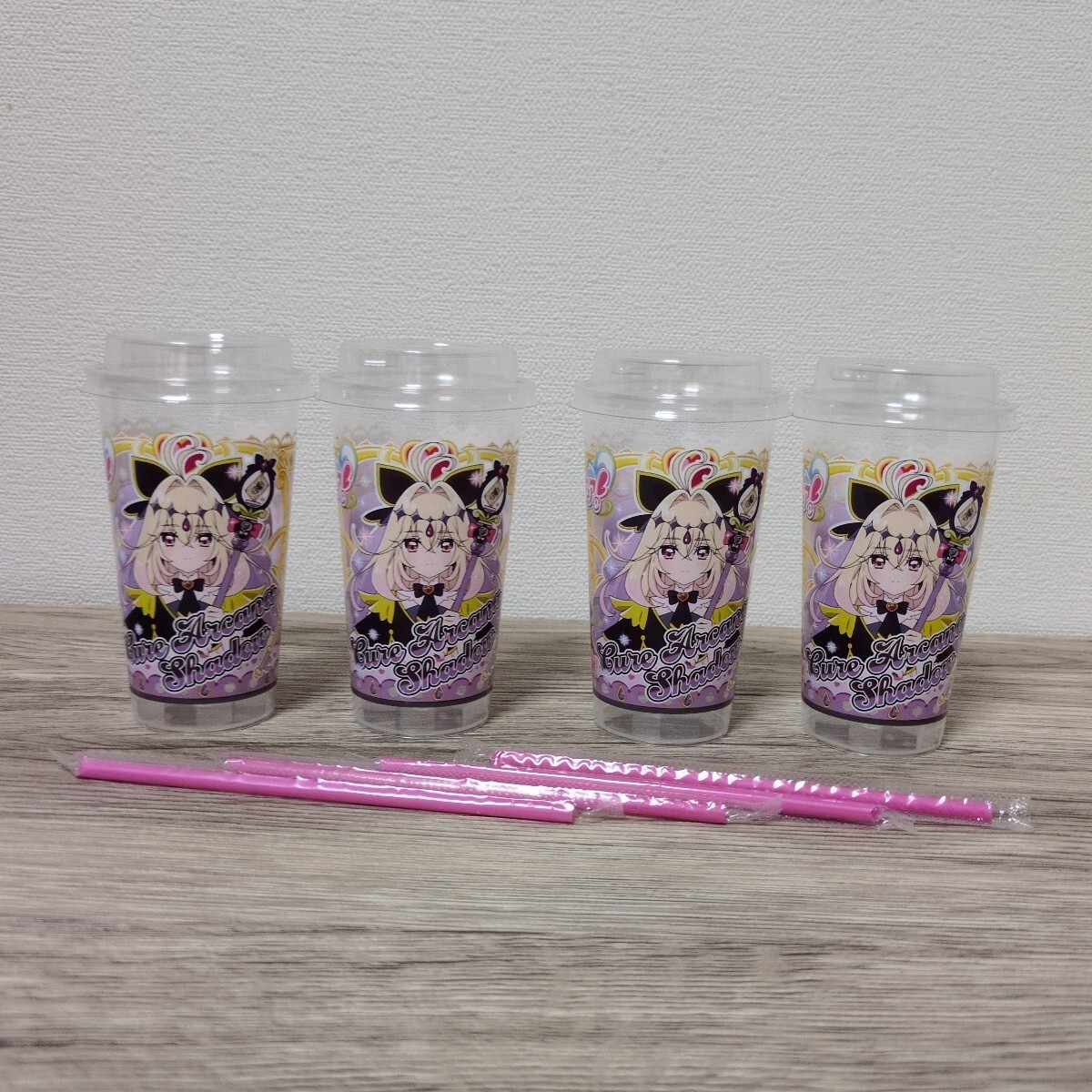 ◎名探偵プリキュア★ふりふりシェイク キュアアルカナシャドウ 4個 まとめて セット グッズ