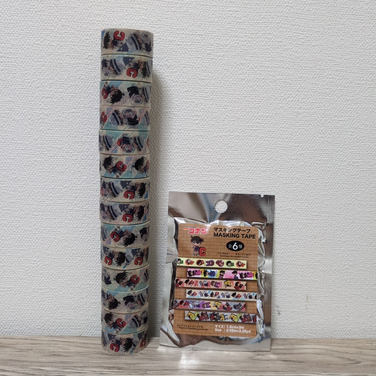 ◎名探偵コナン★ダイソー マスキングテープ 江戸川コナン 怪盗キッド 14個 まとめて 大量 セット グッズ