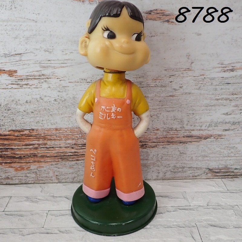 ●MK-8788　不二家のミルキー　ペコちゃん　ウォブルヘッド　ボビンヘッド　約26cm　80サイズ20260403