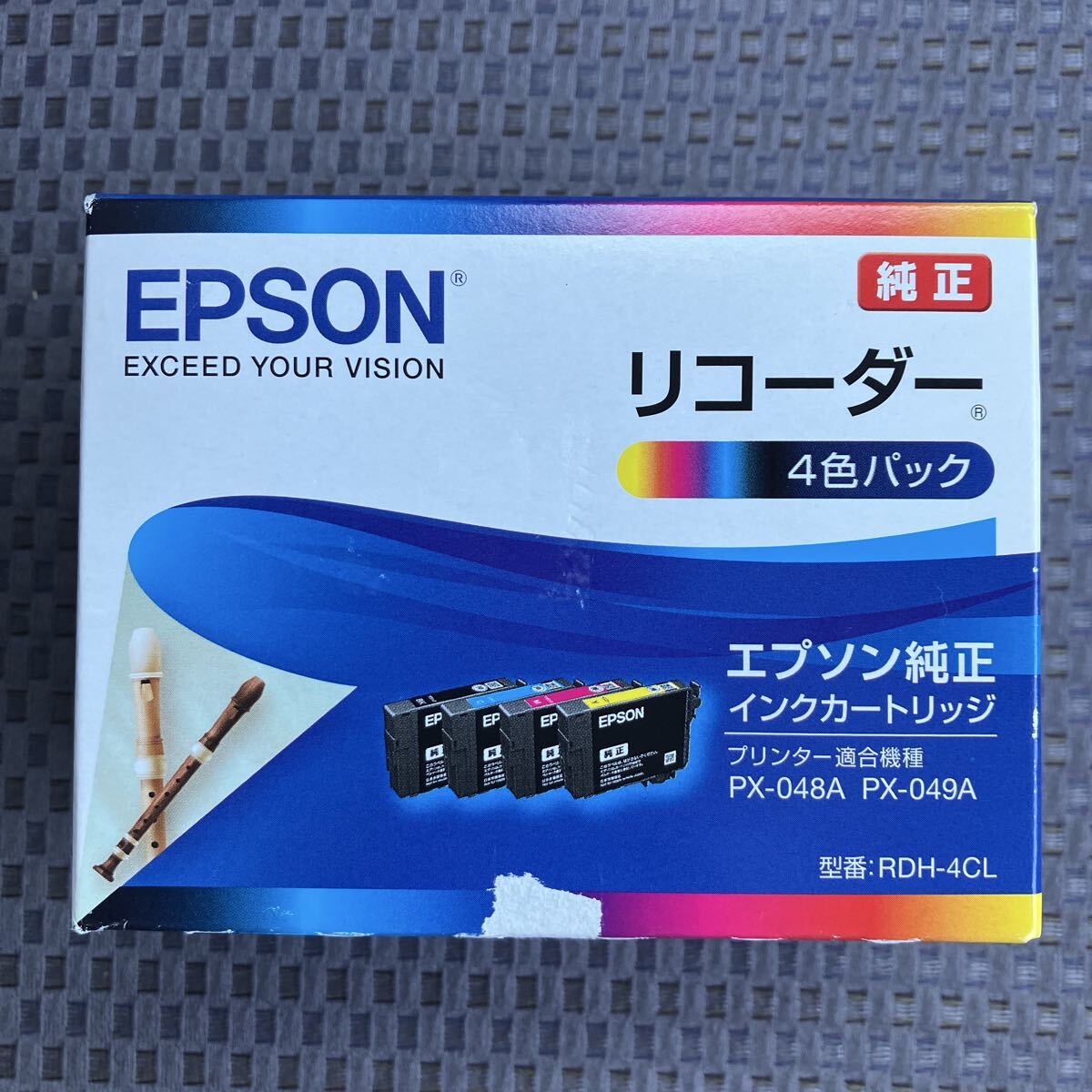 未使用 エプソン純正 インクカートリッジ リコーダー RDH-4CL【期限切れ2023】