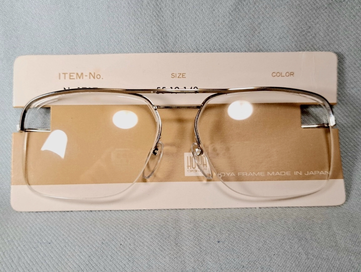 【デッドストック】 HOYA　NO.1717の出品です。メタルフレーム メタルナイロール シルバー 眼鏡 めがね メガネ ジャパンヴィンテージ