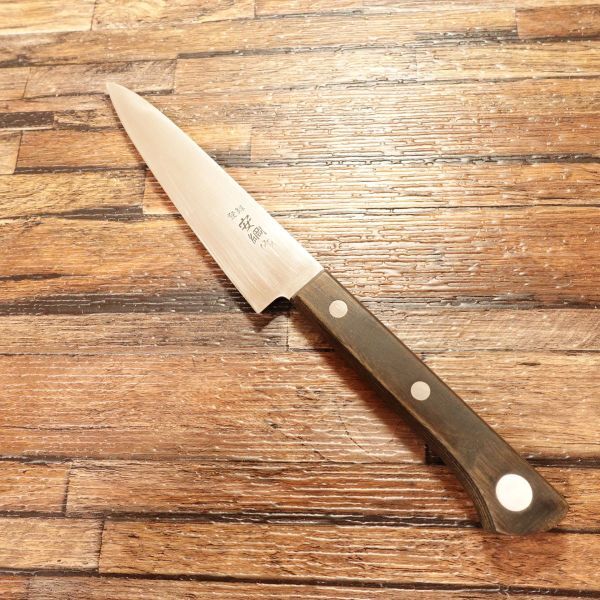 安綱 ペティナイフ 研ぎ済 果物包丁 飾り切り 細工 安綱作 120mm