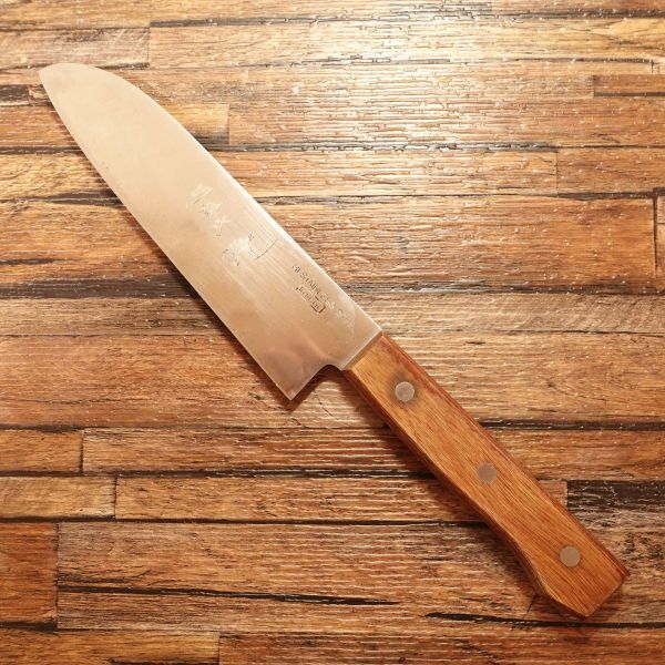 関孫六 三徳包丁 研ぎ済 侍ロゴ 万能包丁 貝印 kaicut ステンレス 165mm