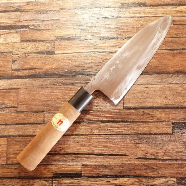 堺正光 出刃包丁 研ぎ済 堺正光作 堺刃物シール付き 170mm
