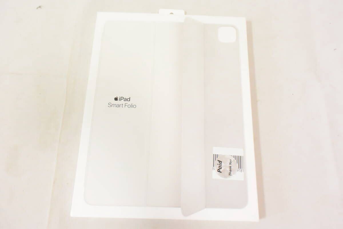 【新品】 Apple アップル 12.9インチ iPad Pro (第5,4,3世代) 用 Smart Folio ホワイト MJMH3FE/A (純正・国内正規品)