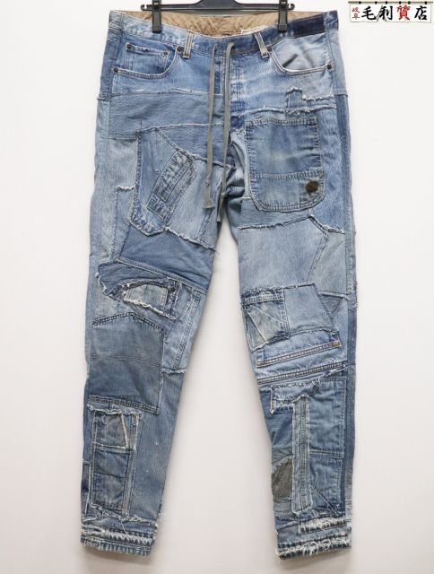 Greg Lauren グレッグローレン Mixed Denim 34 Lounge Pants サイズ4 デニム 【中古】 ジーンズ パンツ