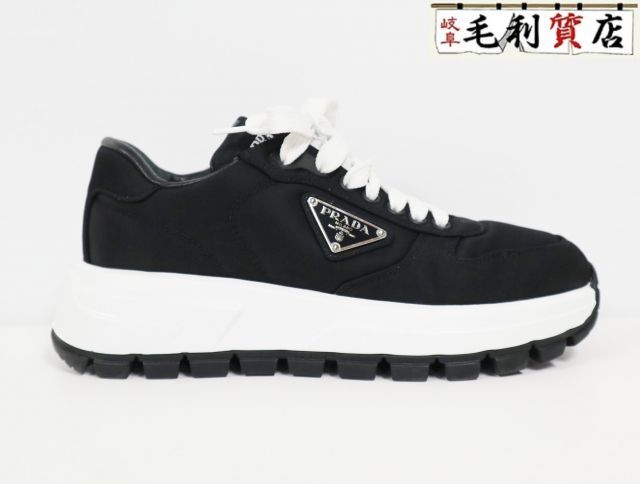 プラダ PRADA Prax 01 RE-NYLON スニーカー 1E804M ブラック サイズ35.5 美品 【中古】レディース 靴