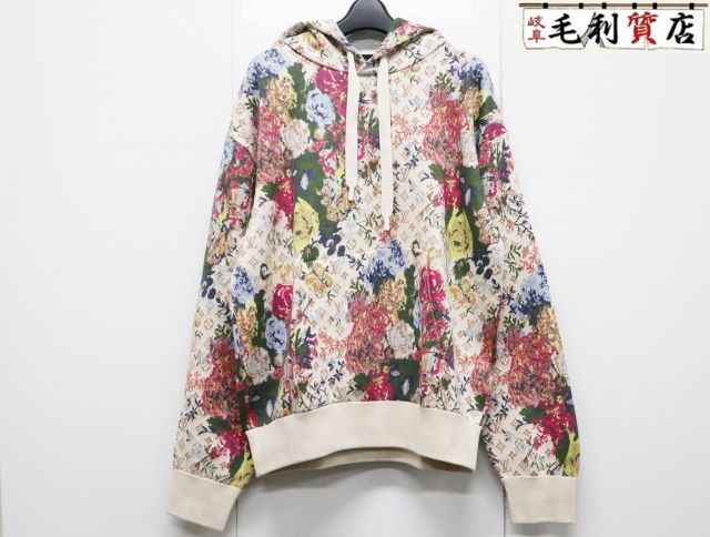 ルイヴィトン LOUIS VUITTON 22AW モノグラム ジャガード フラワー スウェット プルオーバー サイズM マルチ RM222 ZL