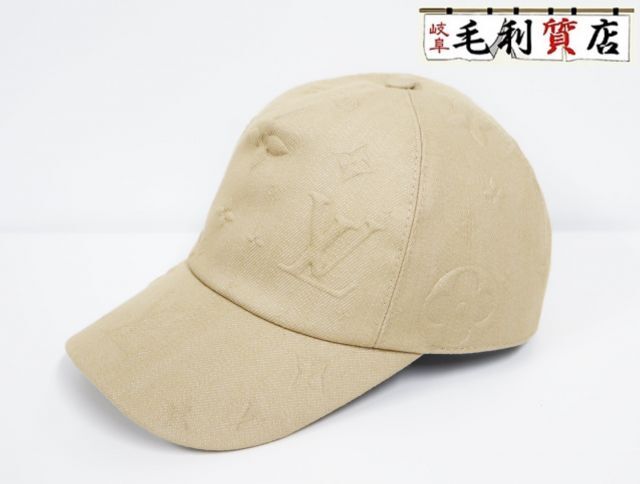 ルイヴィトン LOUIS VUITTON モノグラム コンスタレーション ベージュ M7098M サイズM ユニセックス 美品 帽子