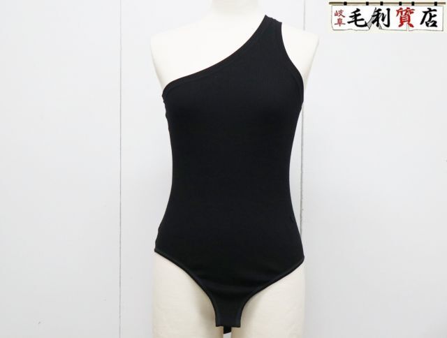 CELINE セリーヌ トリオンフ ワンショルダー ボディスーツ 2A24T237P サイズL ブラック レディース 美品 【中古】 トップス