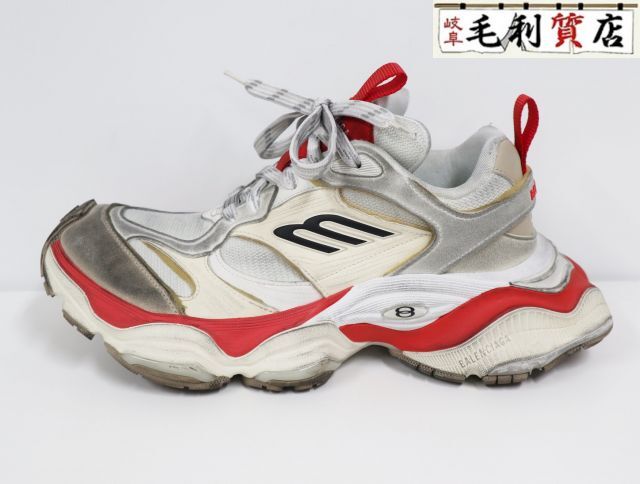 BALENCIAGA バレンシアガ CARGO SNEAKER カーゴ ダメージ加工 ローカット スニーカー 785754 ベージュ オレンジ サ