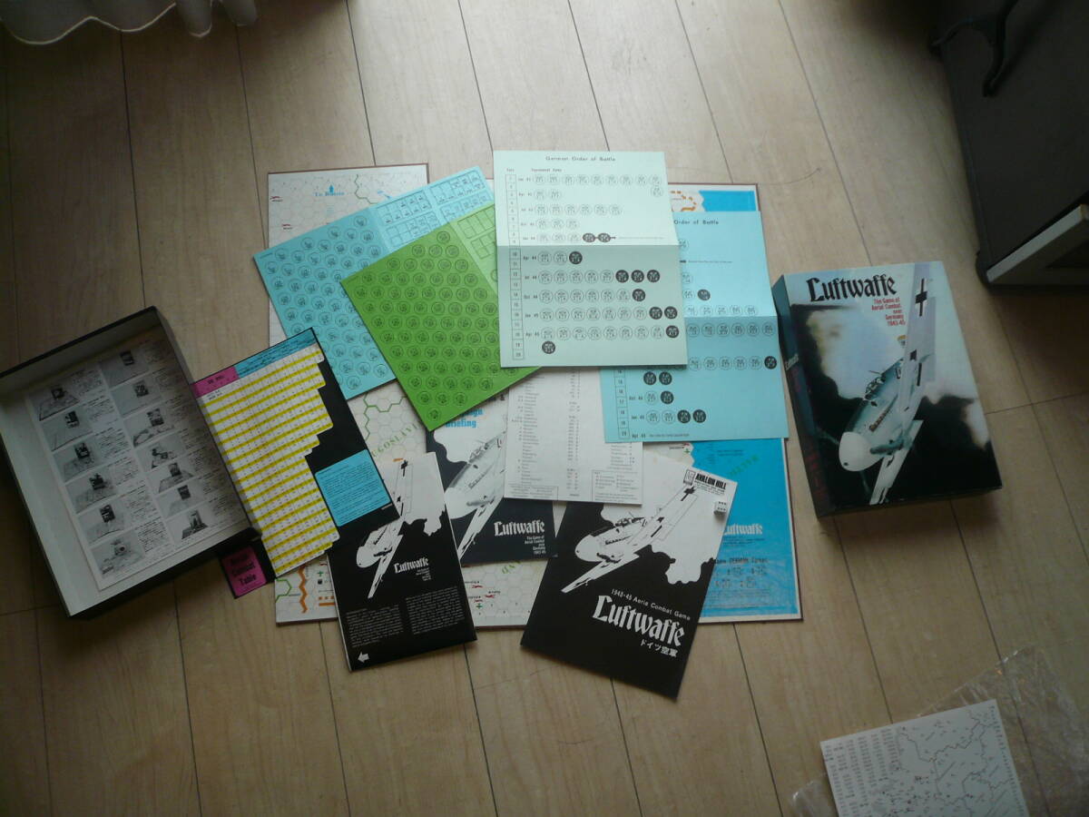 即決有　ボード　ウォーゲーム　WAR GAME　未使用 ドイツ空軍　Luftwaffe　日本語説明書有　Avalon Hill アバロン　ヒル