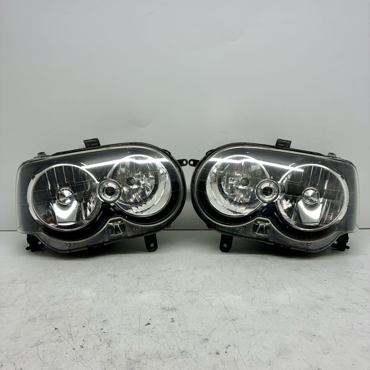 良品【コーティング済】ダイハツ L150S L160S ムーヴ カスタム 後期 ヘッドライト ランプ 左右セット LR HID koito 100-51786 P80414