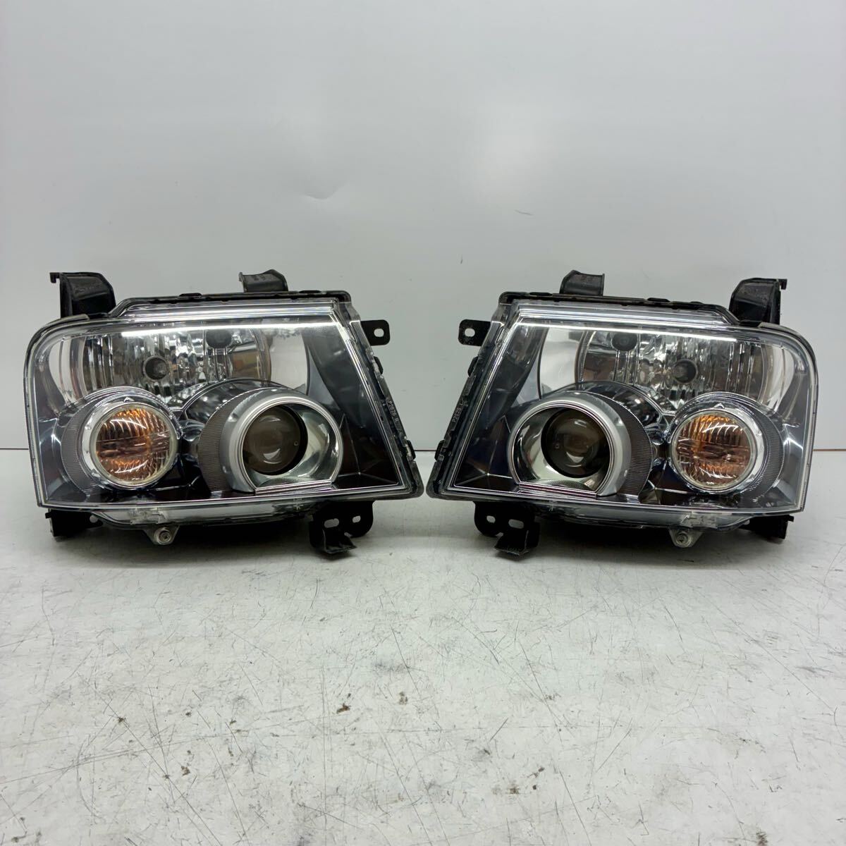 良品【コーティング済】三菱 H81W H82W H91W H92W EKスポーツ オッティ ヘッドライト ランプ 左右セット LR ハロゲン STANLEY P2626 P80464