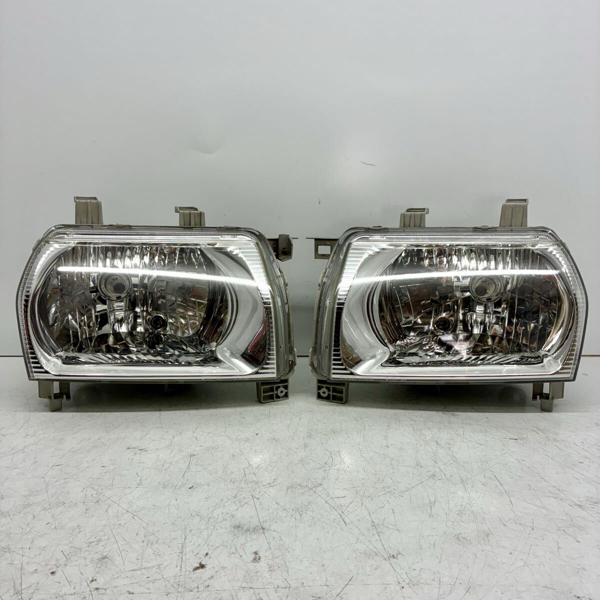美品【コーティング済】三菱 H42A H47A トッポ BJ 前期 ヘッドライト ランプ レンズ 左右セット LR ハロゲン STANLEY R7560 P80490