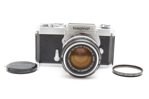 ADS8699★ 外観美品 ★ Nikon Nikomat FT + Nikkor-S 50mm f/1.4 ニコン フィルムカメラ ボディ