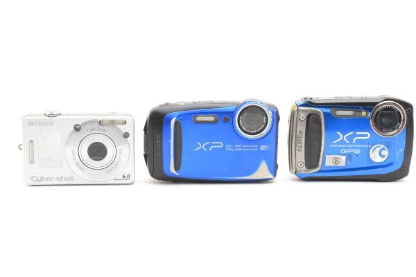ADS8731★ 現状品 ★ ソニー SONY Cyber-shot DSC-W50 富士フィルム Finepix xp 3台まとめ